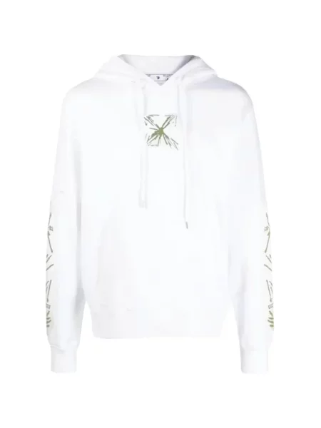 Hanorac cu glugă Off-white alb
