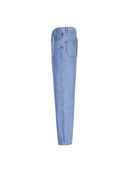 Szerokie jeansy Dries Van Noten niebieskie