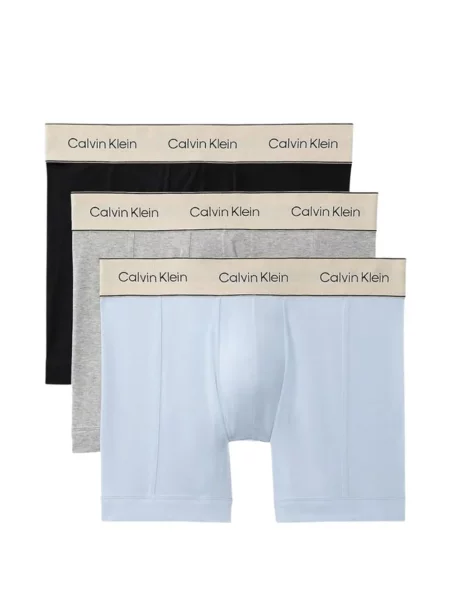 Boxeri Calvin Klein Underwear cu autograf albastru