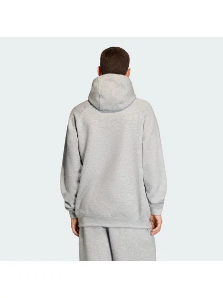 Mikina s kapucí Adidas šedá