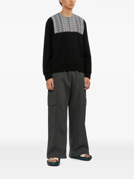 Bluza Mm6 Maison Margiela z nadrukiem czarna