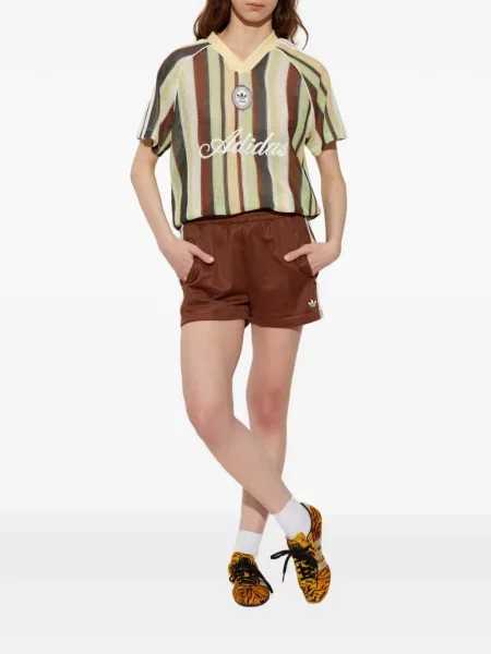 Μικρός φλοράλ φόρεμα Adidas με κέντημα γκρι