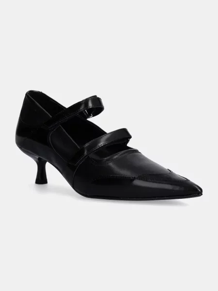 Кожени обувки с тънък Vagabond Shoemakers LYKKE черно