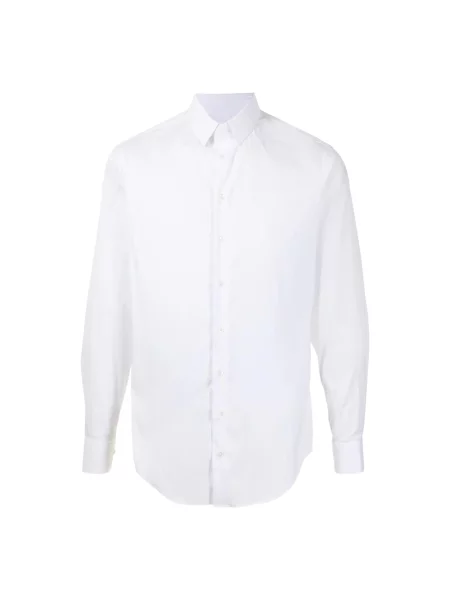 Koszula z długim rękawem Giorgio Armani z długim rękawem elegancka biała