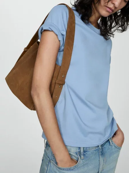 Футболка MANGO блакитний