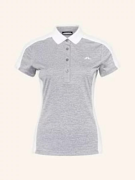 J.Lindeberg Funkcyjna Koszulka Polo grau białe
