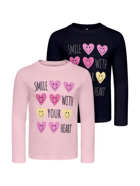 ONLY GIRLS Tricou Candy închis / galben / lila / roz deschis albastru