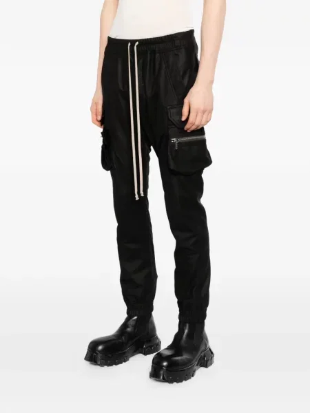 Pantaloni Rick Owens din piele negru