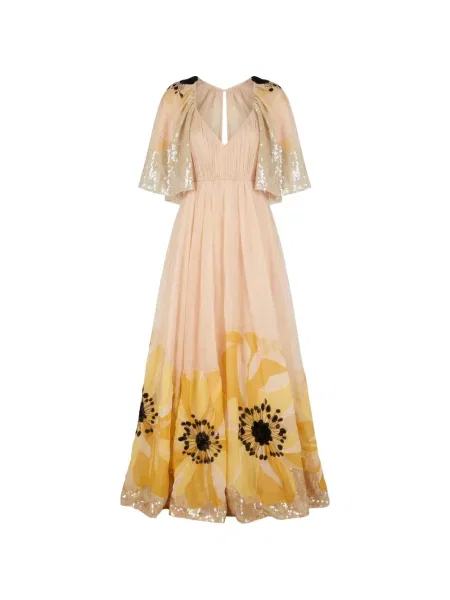 Rochie Valentino Garavani cu paiete cu model floral