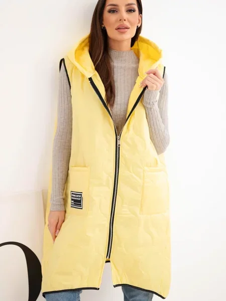 Kamizelka Kesi Włoski z kapturem czarna