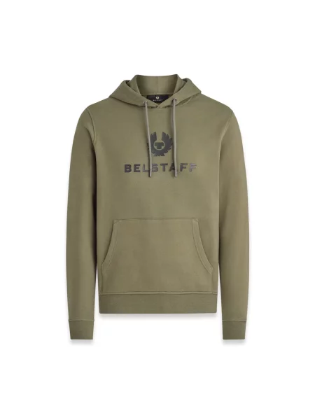 Bluza z kapturem Belstaff z kapturem zielona
