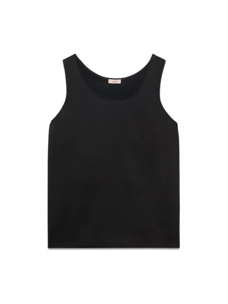 Top Oltre w jednolitym kolorze czarny