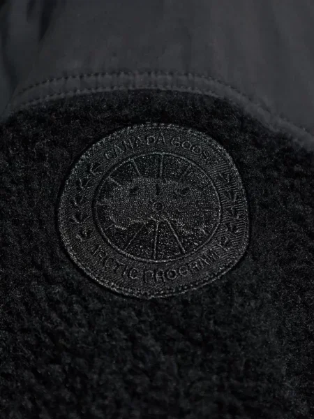 Geacă Canada Goose din fleece negru