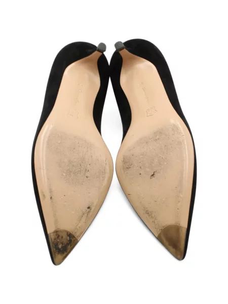 Pantofi cu toc Gianvito Rossi din piele de căprioară negru