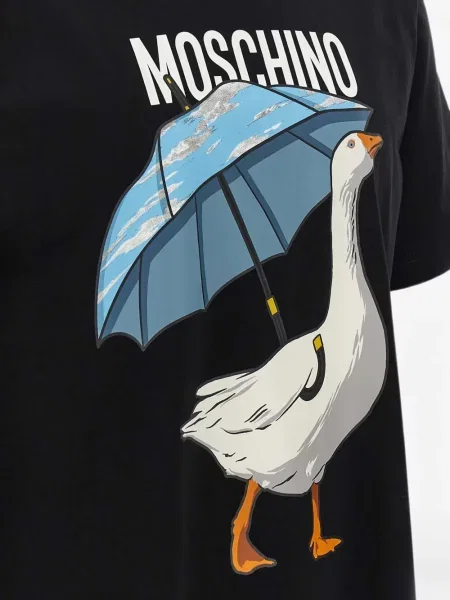 Tricou Moschino cu imagine negru