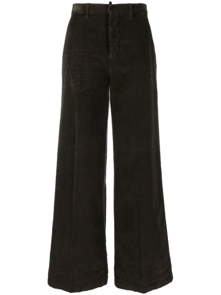 Pantaloni Dsquared2 de catifea cord maro