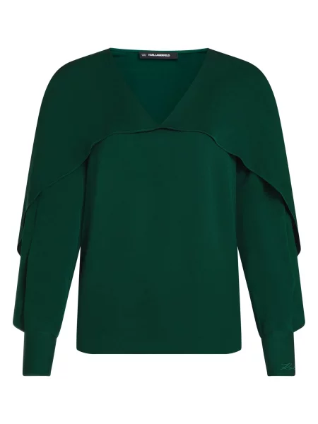 Karl Lagerfeld Bluză smarald verde