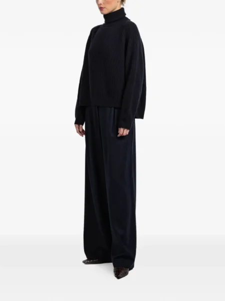 Sweter Dusan prążkowany niebieski