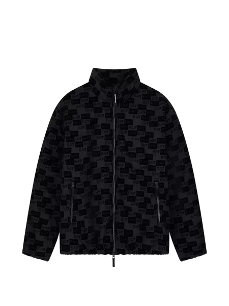 Geacă Ea7 Emporio Armani cu imagine negru