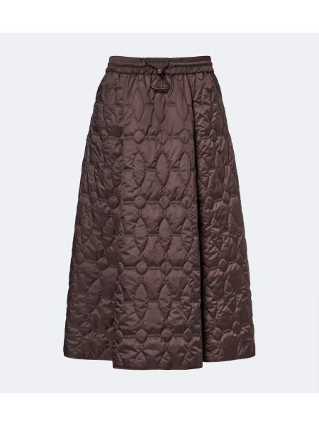 Fustă midi Brunello Cucinelli maro