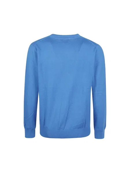 Sweter Mc2 Saint Barth z dżerseju niebieski