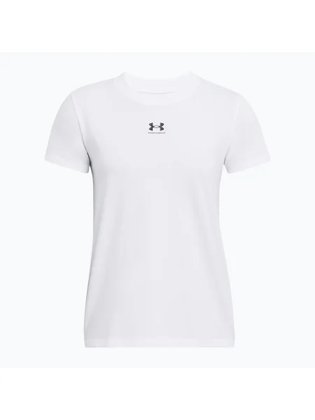 Tricou pentru femei Under Armour Rival Core hydro alb/negru alb