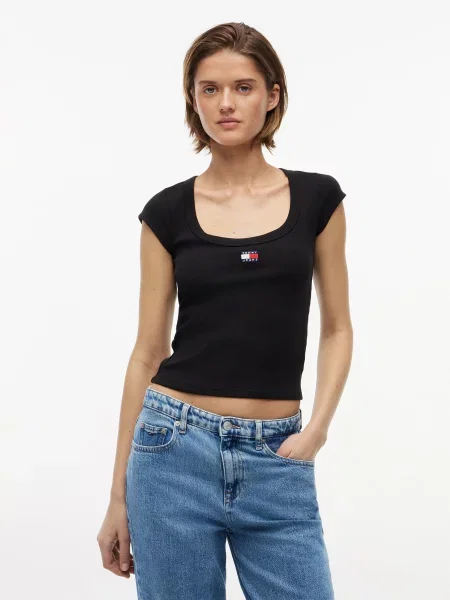 Tommy Jeans Tricou negru