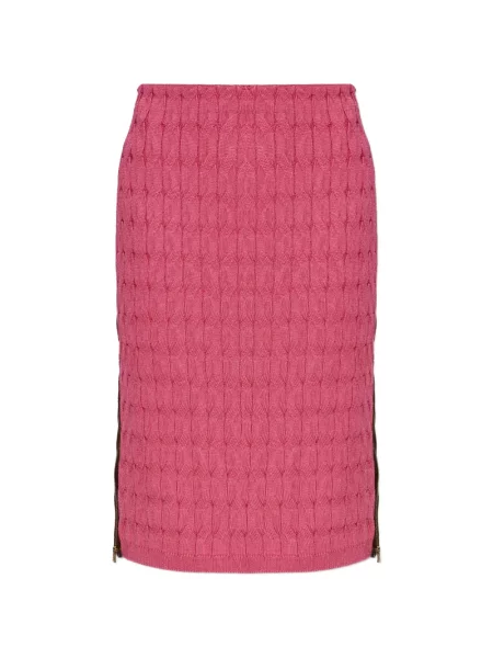 Fustă Fendi tricotate roz