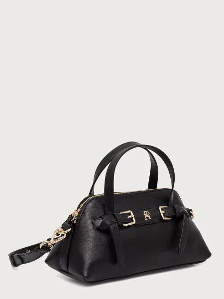 Tommy Hilfiger Ročna torba Th Buckle Mini Tote črna