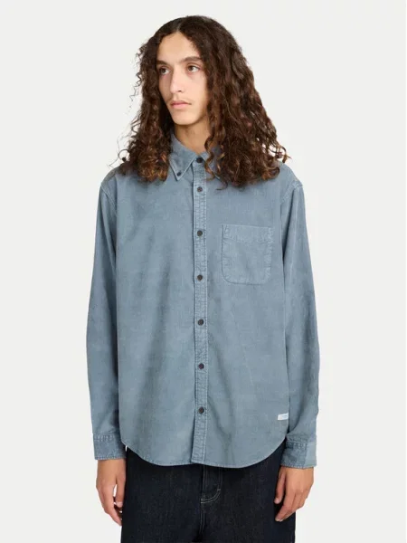 Element Srajca Button Down Regular Corduroy modra
