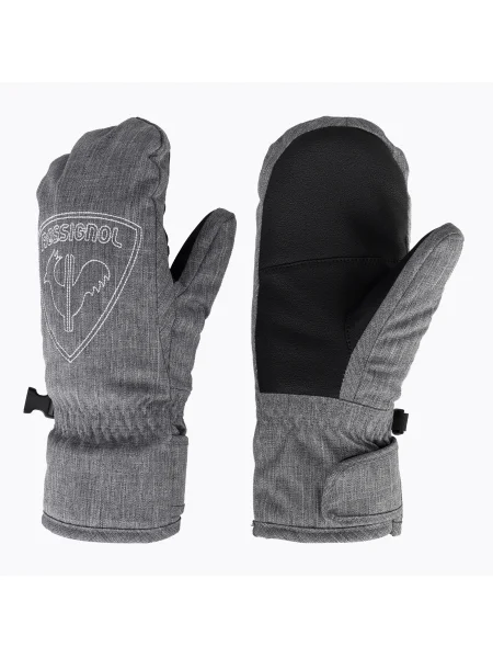 Детски скиорски ръкавици Rossignol Jr Rooster M heather grey сиво
