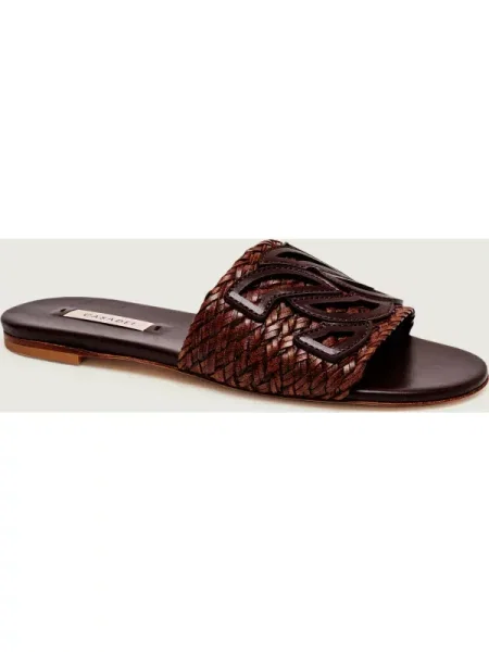 Casadei De piele șlapi ISCHIA maro