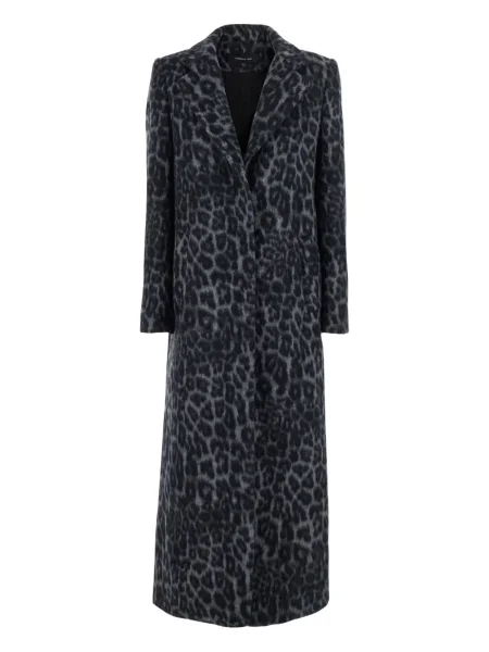 Palton Federica Tosi cu imagine cu model leopard gri