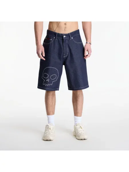 Pantaloni scurți PLEASURES Skull Jorts Raw 38