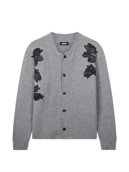 Cardigan Gcds cu model floral gri