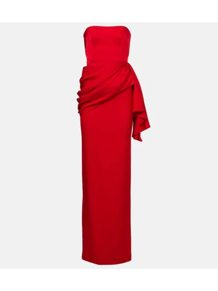 Rochie Alex Perry din satin drapată roșu