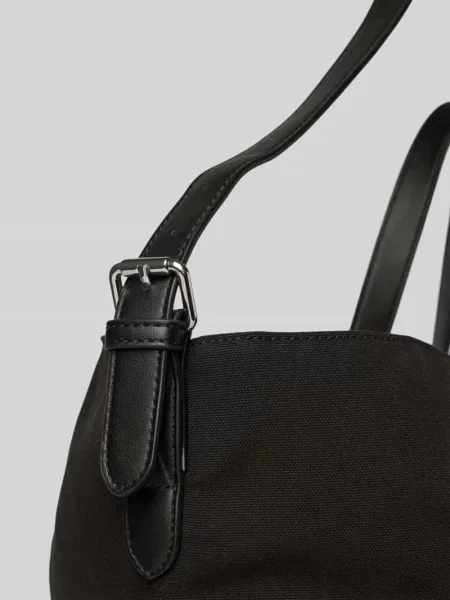 Torba shopper z naszywką z logo model ‘Finn’ Bugatti czarna