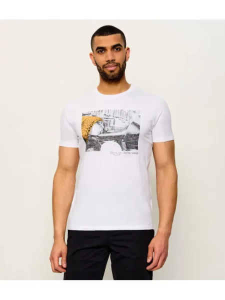 Replay Tricou alb