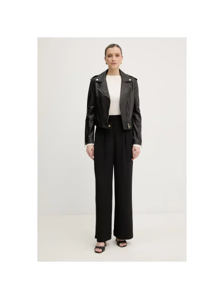 Kurtka skórzana Armani Exchange czarna