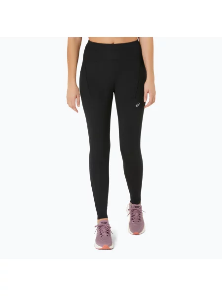 Legginsy do biegania ASICS Road Winter High Waist performance black czarne