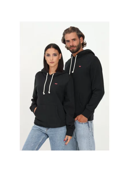Bluza z kapturem Levi's z kapturem czarna
