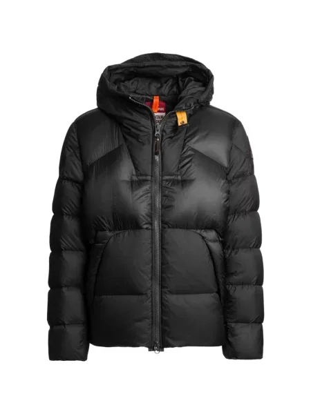 Geacă cu puf Parajumpers cu glugă negru