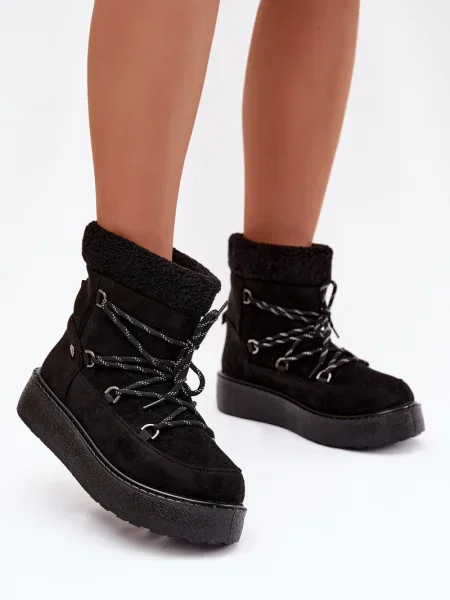 Botine Boto din piele negru