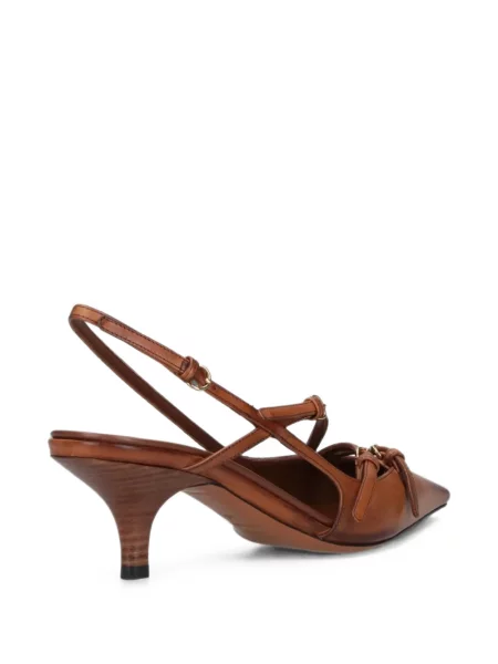 Pantofi cu toc Miu Miu slingback maro