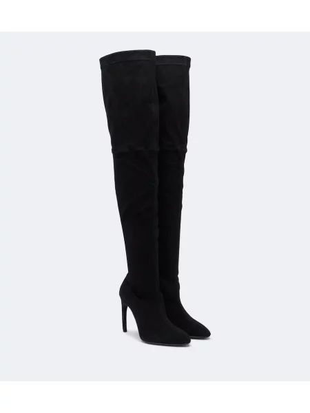 Cizme Victoria Beckham din piele de căprioară negru