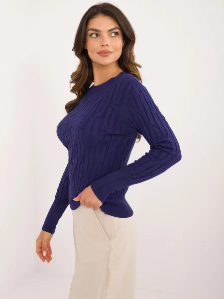 Pulover Fashionhunters albastru