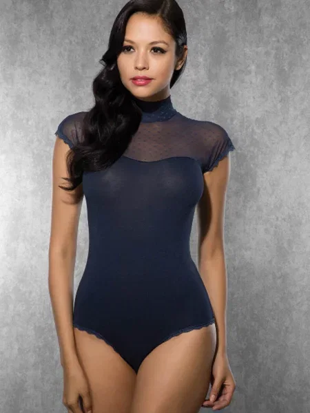 Женское боди синє