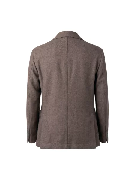 Circolo Marynarka Z Jerseyu O Kroju Slim Fit braun brązowa