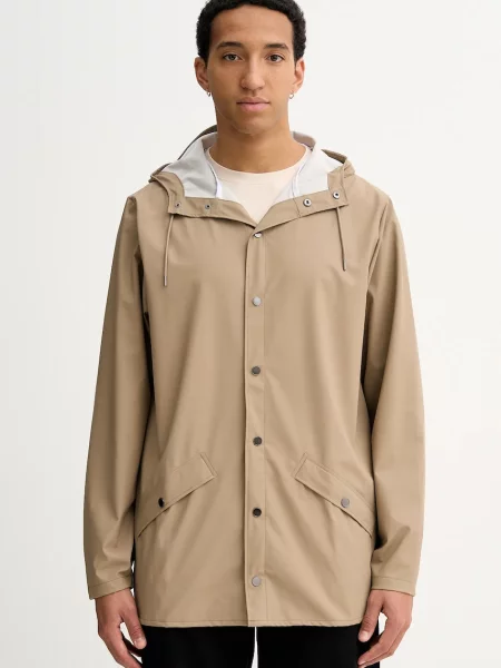 Rains geacă Jacket W3 verde de tranziție bej