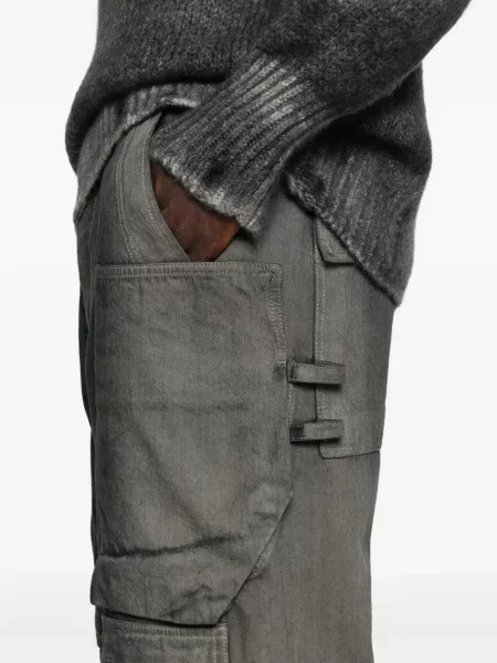 Blugi drepți Rick Owens gri